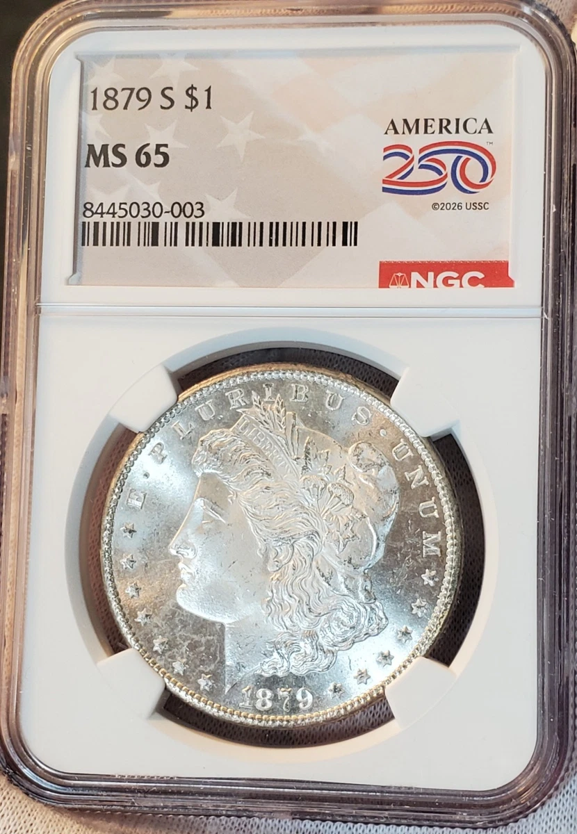 Uncirculated Silver 1879 Year Morgan US Dollars (1878-1921) for