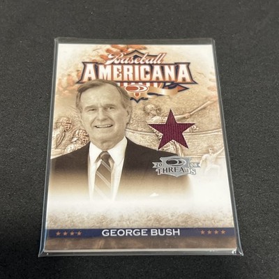 2008 Donruss Threads Americana Jersey George HW Bush Yale Relic Jersey /250