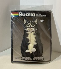 Bucilla Plastic Canvas CAT  MOUSE Doorstop Halloween Kit 5942 SEALED Vtg