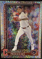 2025 Topps Series 1 Celebration Brayan Rocchio Confetti #194 Guardians