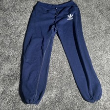 Vintage Adidas Pants Mens Trefoil Logo USA Made Sweatpants Elastic Joggers