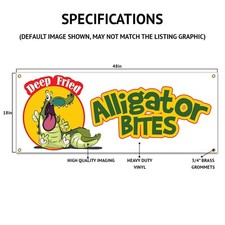 FRIED SHRIMP BANNER SIGN fry shrimps deep seafood pink gulf cocktail