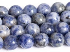 Blue Spot Sodalite Jasper Natural AAA Gemstone Round Loose Bead 4MM 6MM 8MM 10MM