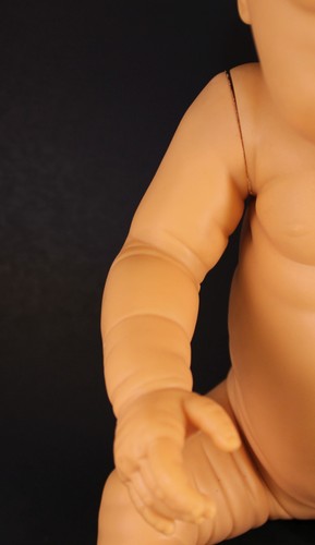 VTG Realistic Creepy Anatomically Correct Baby Boy Doll Vinyl 18" Long - Picture 3 of 18
