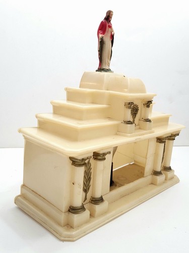 Vintage GLOLITE Last Supper Jesus Altar LIGHTED in ORIGINAL BOX WORKING NO MUSIC - Picture 8 of 24