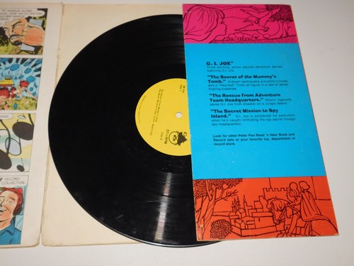 THE ADVENTURES OF GI JOE 1975 LARGE LP STORY BOOK SET BY PETER PAN - Foto 3 di 5
