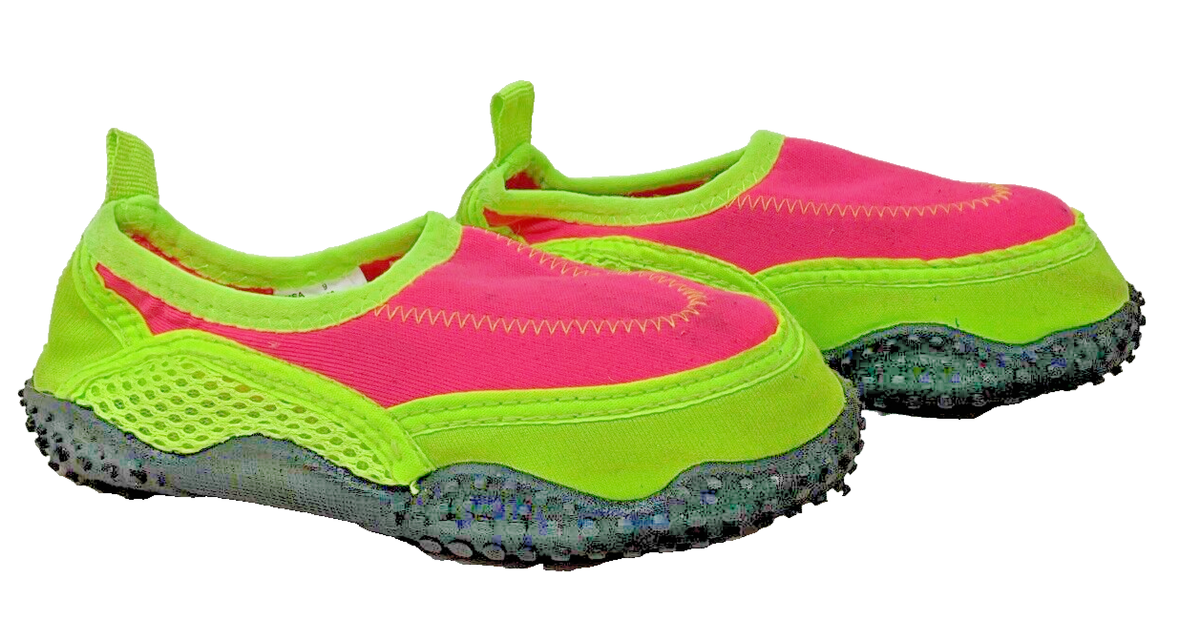 Airwalk Kids Neon green/pink Water shoes /Aqua Socks Pink Sz