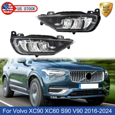 For Volvo XC60 XC90 S90 V90 2016-2024 Left Right Side Fog Light LED Fog Lamps