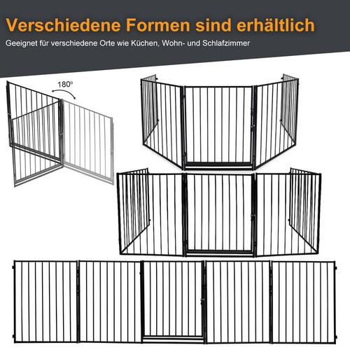 Absperrgitter 5 Stück Kaminschutzgitter Türschutzgitter Absperrung Kinder - Bild 4 von 9