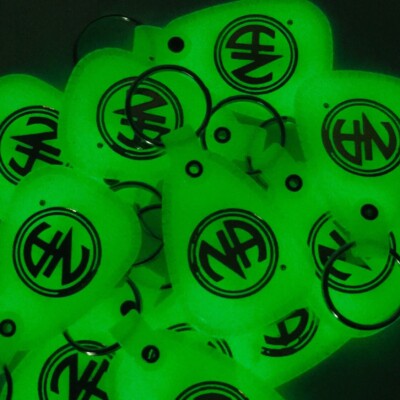 NARCOTICS ANONYMOUS  NA KEY TAG  MOONGLOW 1 Year Recovery  12 Piece English