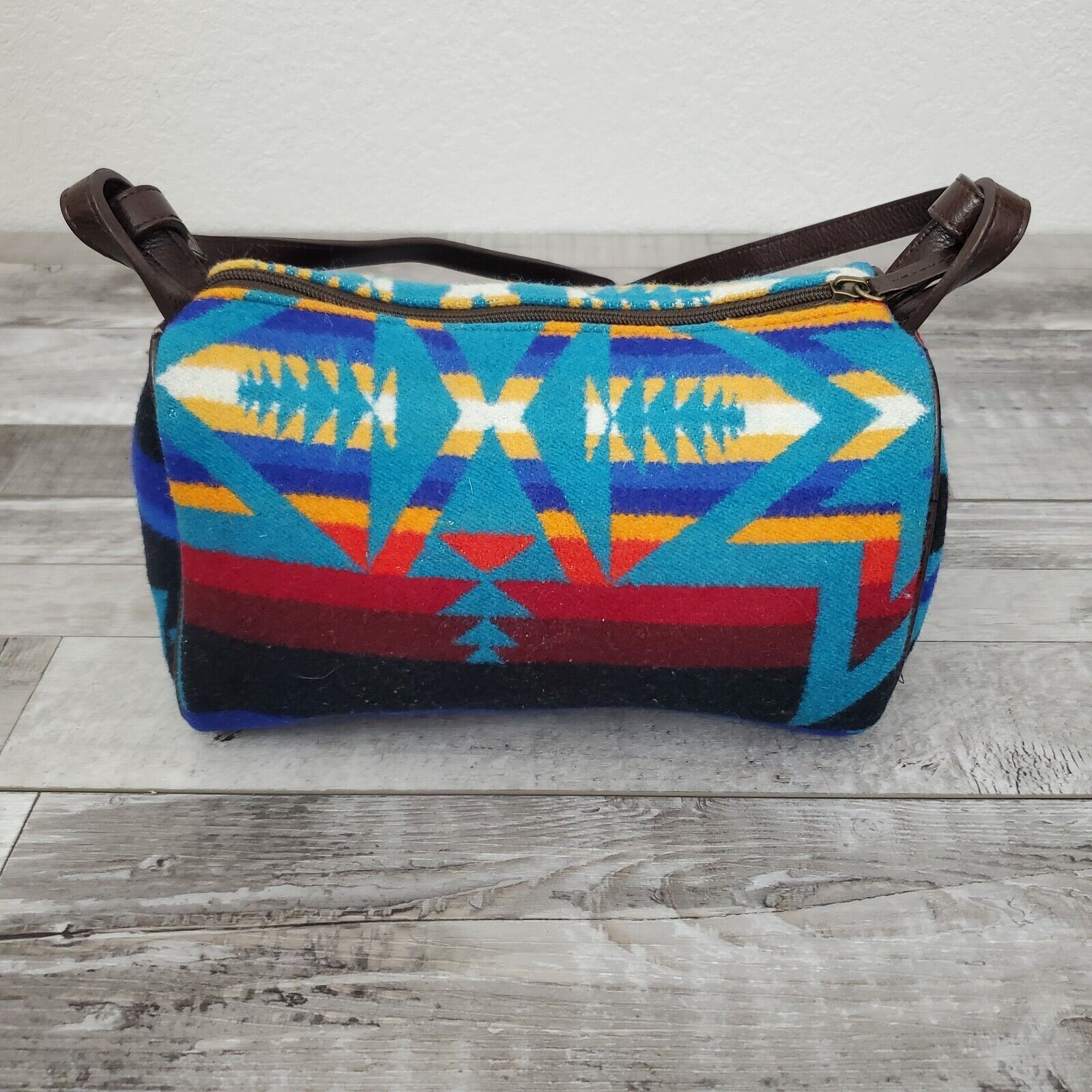 Pendleton Wool Blanket Aztec Print Purse Shoulder… - image 3