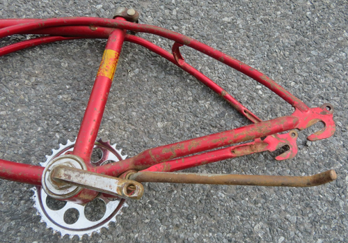 Schwinn Mini 16" Stingray Bicycle Frame Fork Sprocket krate Rat Rod Bike 1979 - Picture 10 of 13