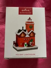 Hallmark Keepsake Ornament 2022 Holiday Lighthouse New 11th #11 series magic red