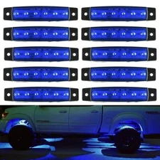 20 Blue Pods LED Rock Underbody Wheel Lights For Jeep Offroad Truck UTV ATV Boat