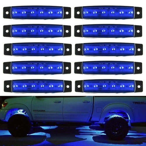 20 luces LED de rueda debajo de la carrocería Blue Pods para Jeep todoterreno camión UTV ATV barco - Imagen 19 de 31