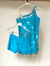 Peacock Blue Youth Dress Shorts W/ All Accessories Dance Costume