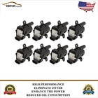 8 Round Ignition Coils Pack For Chevy Silverado GMC Sierra Yukon 4.8L 5.3L 6.0L
