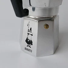 Vintage Moka Express Crusinallo Bialetti Coffee Maker Made in Italy 6 Cups