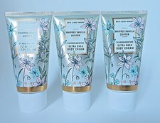3 BATH  BODY WORKS WHIPPED VANILLA CHIFFON MOISTURE ULTRA SHEA BODY CREAM 2.5oz