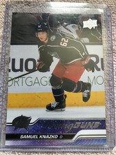 2023-24 Upper Deck Series 2 Young Guns # 483 Samuel Knazko Columbus Blue Jackets