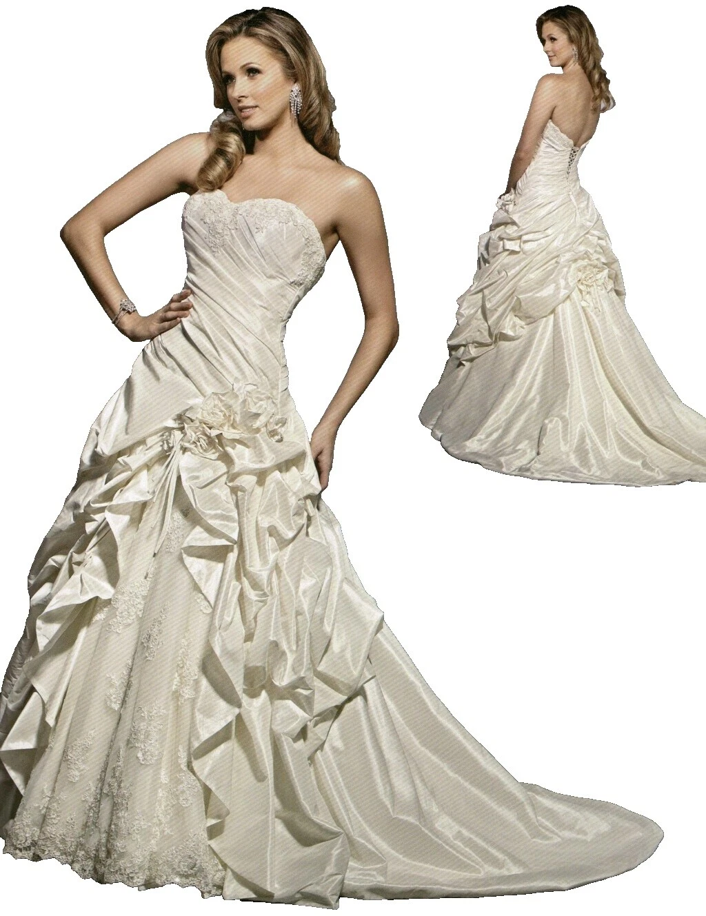 Трапециевидное бальное платье из кристалла/страз свадебные платья