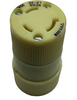 ARROW HART 6934 LOCKING CONNECTOR 30A 600VAC 2P 3W GRD NEMA L9-30  