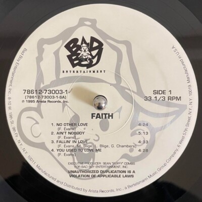 fFAITH EVANS / FAITH (LP/1995) レコード FAITH EVANS / Faith 1995 Original US Edition LP Arista
