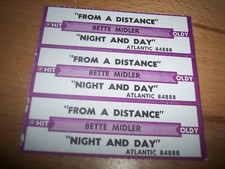 3 Bette Midler From A Distance / Night And Day Jukebox Title Strips