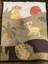 Disney Lion King Simbas Wild Adventure Quilted Crib Blanket Baby Comforter 35x45