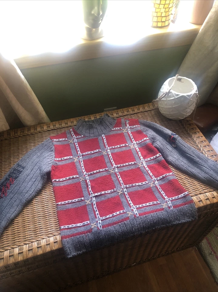 French Catimini Paris Boys Sweater Sz 8 Unknown Territory In French On Sleeve - Image 2 of 4