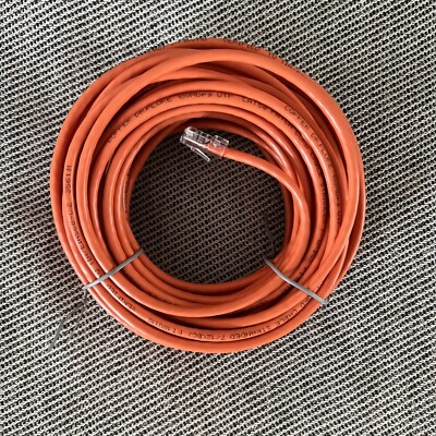 Cat5e Patch Cord Cable Stranded 7/12 (BC) PT Orange 50' ft Approx. Unused New