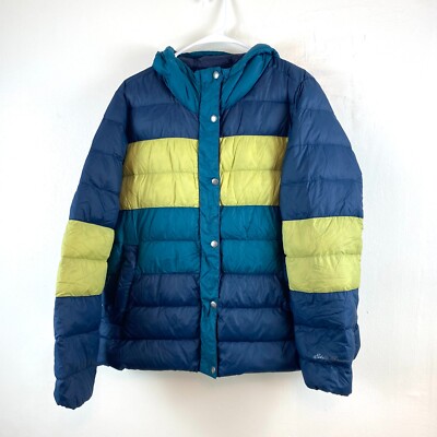 ジャケット・アウター Eddie Bauer  Down Puffer Jacket Eddie Bauer Expedition Green Down Puffer Full Zip Snap Hooded