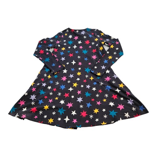 Hanna Andersson Star Print Swing Dress Size 12 150 cm Cotton Long Sleeve NWT - Picture 2 of 9