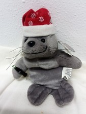 Coca Cola Christmas Plush Seal Bean Bag Santa Snowflake Hat Bottle of Coke 0102