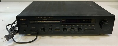 TEAC AG-78 120V AC, 60Hz, 2.5A AM/FM Stereo Receiver, Black 