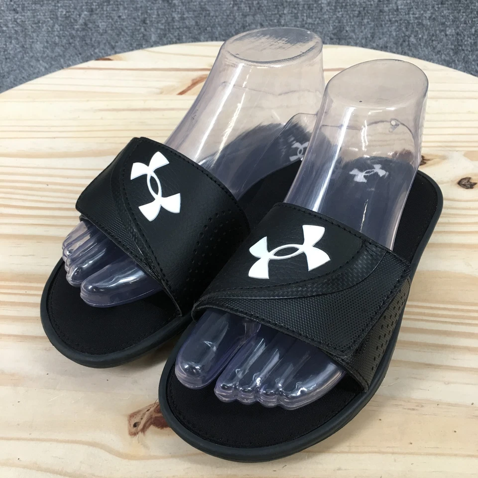 Adidas Sandalias Juveniles 4 Ignite VI Deslizables Negras Sin Cordones Cómodas Informales 3022728-001 Foto 3 de 4