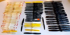 64 Assorted Model Airplane RC Propellers Top Flite Master Airscrew Mixed