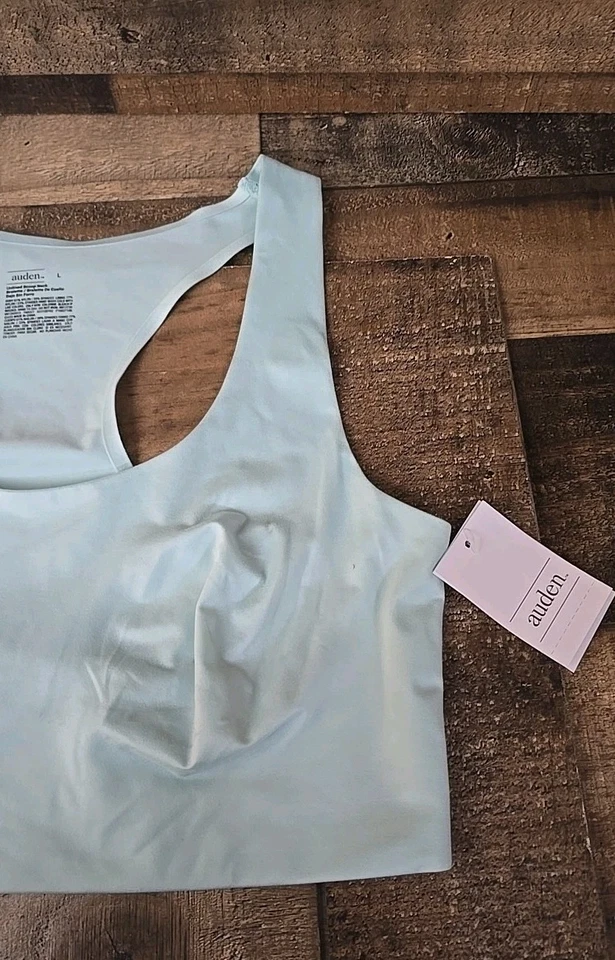 Lote de 3 Bralette Auden Sin Forro Cuello Redondo Mujeres Grande Tan Suave Pullover Elástico Foto 3 de 4