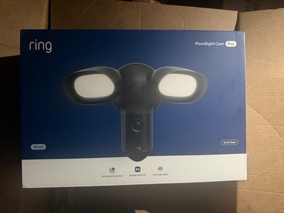 Ring Floodlight Cam Pro 4K (Newest Model) Wired | 2nd gen | Sealed | Black