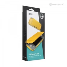 Yellow Nswitch Lite Foldable Case and Screen Protector Set