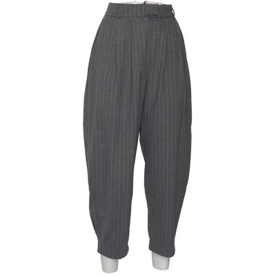 Mai Collection, Stoffhose, Größe: S, Grau/Weiß, Nadelstreifen, Damen #vJ9