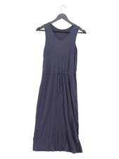 Uniqlo A-Line Midi Dress S in Blue