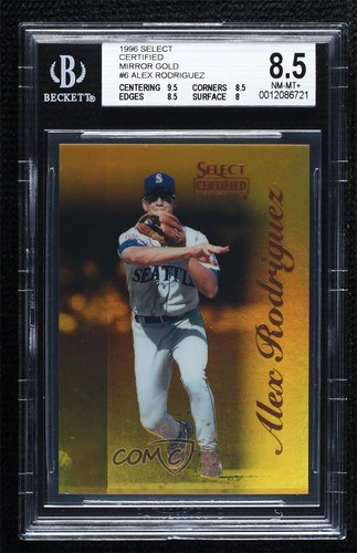 Alex Rodriguez [Mirror Gold] #6 card from 1996 Select Certified