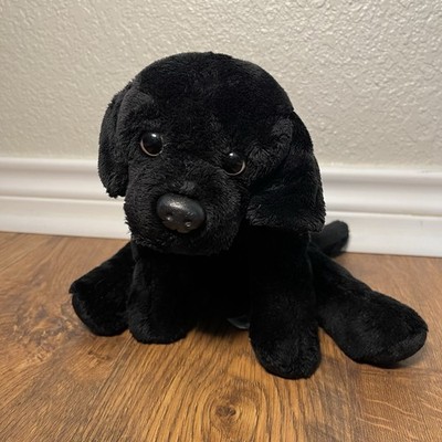 FAO Schwarz Black Lab Dog Floppy Plush Red Bandana 2011 Toys R Us RARE