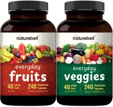 Fruit and Veggies Supplement   480 Total Vegetarian 480 Count Pack of 1 