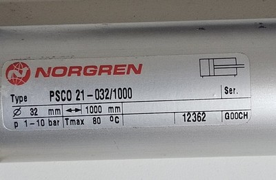 NORGREN Pneumatikzylinder, PSCO 21-032/1000
