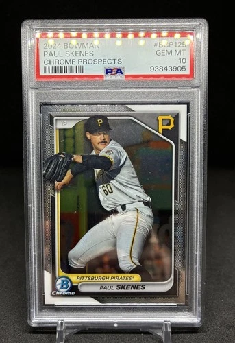 PAUL SKENES 2024 Bowman Chrome PSA 10 #BCP-125 Pirates Rookie RC