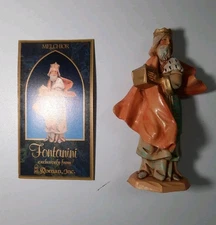 Vtg. 1992 Fontanini Melchior 5" Nativity Figurine w/Box Heirloom Nativity Italy