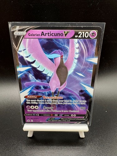 Galarian Articuno V 058/198 Holo Rare Chilling Reign Pokemon Near Mint NM