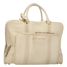Borsa a mano Louis Vuitton Varleys 24H pelle crema M95360 LV originale bs20954